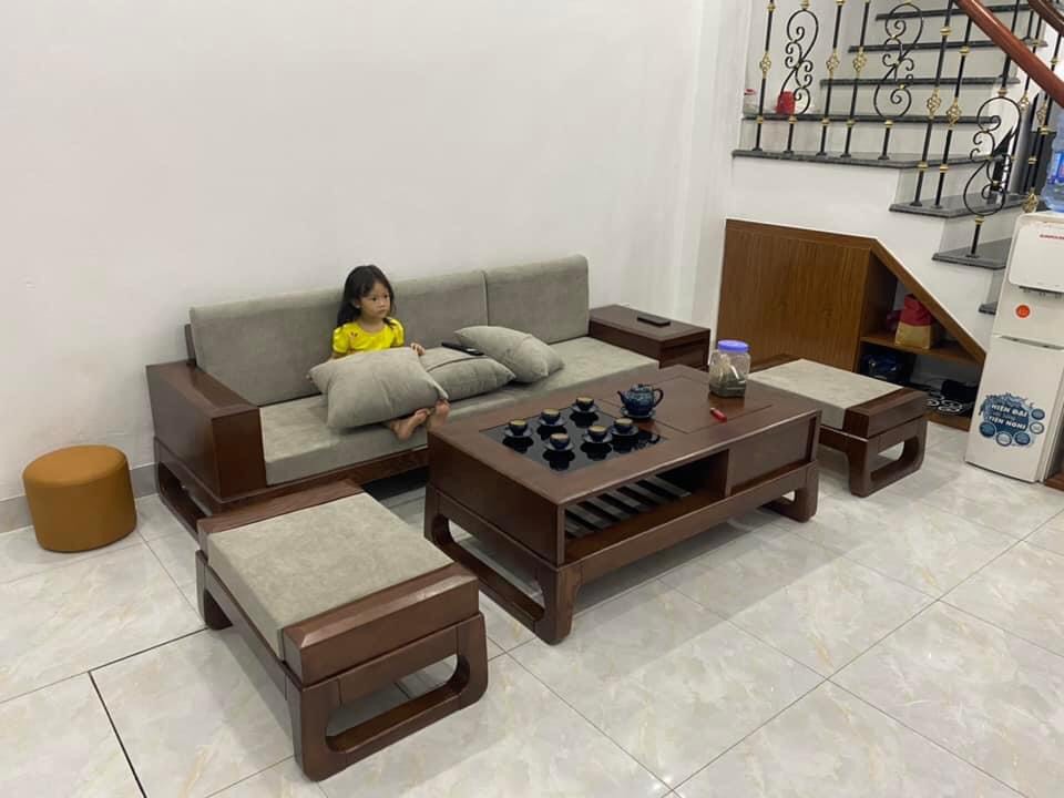 Mẫu Sofa Gỗ Phòng Khách new CA08